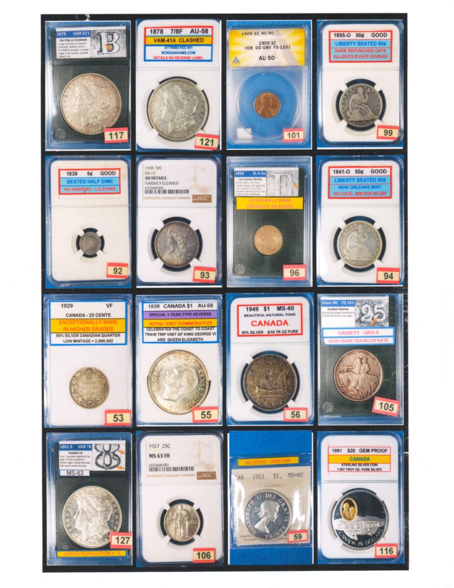HIGH QUALITY COIN COLLECTION AUCTION, SHIPPENSBURG, PA – SAT. MAY 3, 2025